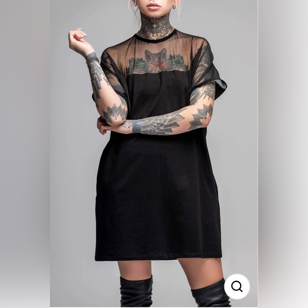 MDNT:45 black T-shirt Dress